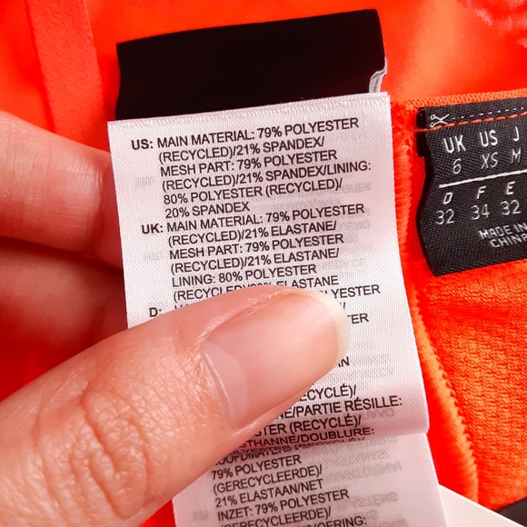 NWT ADIDAS × IVY PARK By Beyoncé Solar Orange Halter Athletic Sports Bra Size XS - Picture 6 of 9